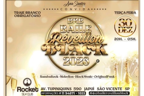 7ª edição do BAILE RÉVEILLON BLACK
